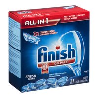 Finish All-in-1 Gelpacs Fresh Scent - 32 CT