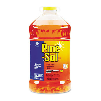 Clorox Pine Sol 41772EA All-Purpose Cleaner with Orange Fragrance - 144 Oz.