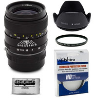 Oshiro 35mm f/2 LD UNC AL Wide Angle Full Frame Prime Lens with Hood, UV Filter, Microfiber for Sony NEX E-Mount a7r, a7s, a7, a6000, a5100, a5000, a3000, NEX-7, 6, 5T, 5N, 5R and 3N Digital Cameras (EOS-NEX)