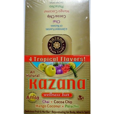 Kazana Wellness Bar, 4 Tropical Flavors, 16 Count