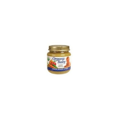 Ogranic Baby Organic Baby, Certified Organic Baby Food, Green Beans & Rice, 4 oz (113 g)