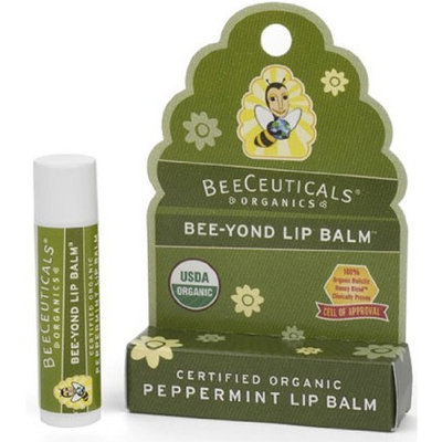 Beeceuticals Organics Bee-Yond Lip Balm Peppermint .15 oz