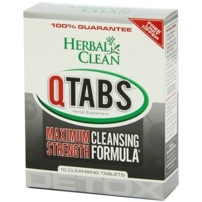 B.N.G. Herbal Clean Detox Q Tabs Maximum Strength Cleansing Formula, 10 Count