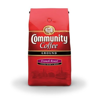 Community Coffee Ground Coffee, French Roast, 32-Ounce Bags (Pack of 2)