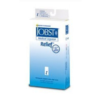 Jobst Relief 15-20 mmHg Closed Toe Knee High Unisex Support Sock Size: X-Large Full Calf, Color: Black