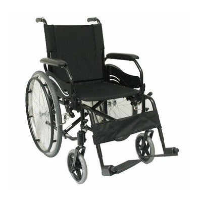 Karman Healthcare High Strength Lightweight Swing-Away Footrests Wheelchair in Black