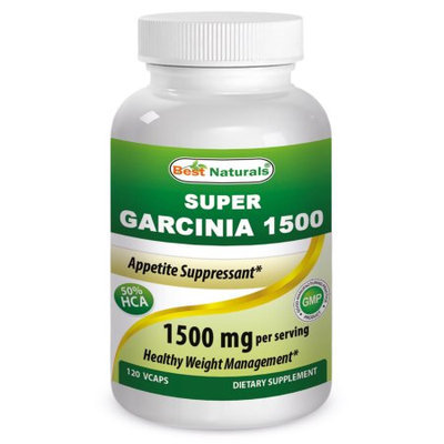 Best Naturals, SUPER GARCINIA 1500 (Garcinia Cambogia Extract 500 mg per capsule) - 120 Veggie Capsu