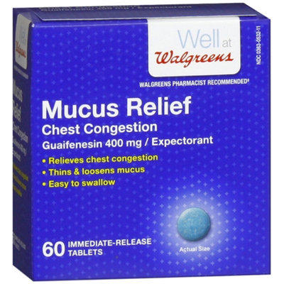 Walgreens Mucus Relief Chest Congestion Immediate-Release Tablets