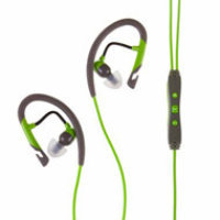 Klipsch Image A5i Sport Earbuds with Mic and Playlist Control - Green/Gray