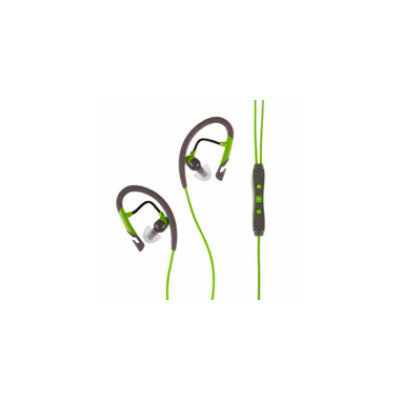 Klipsch Image A5i Sport Earbuds with Mic and Playlist Control - Green/Gray