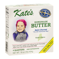 Kate's Homemade Butter Sea Salted - 4 CT