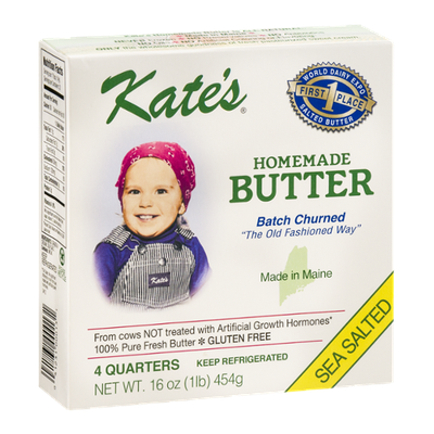 Kate's Homemade Butter Sea Salted - 4 CT