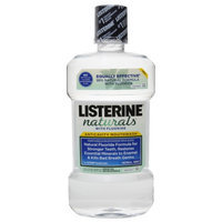 Listerine Naturals Fluoride Anticavity Mouthwash, Herbal Mint, 33.8 fl oz