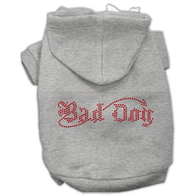 Mirage Dog Supplies Bad Dog Rhinestone Hoodies Grey Xxxl(20)