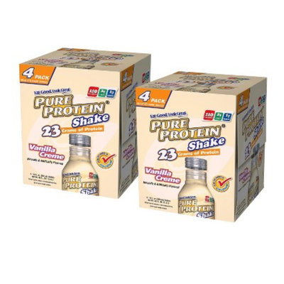 Pure Protein Vanilla Creme Shake - 2 Pack (4 Count each)