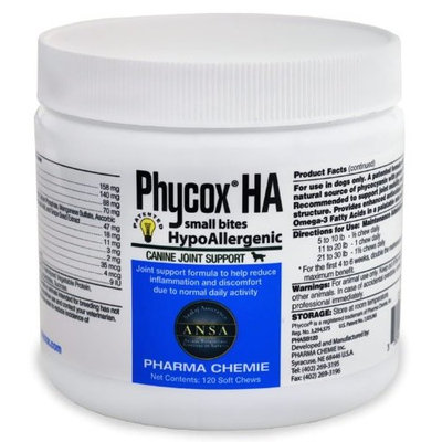 Phycox 120 Count HypoAllergenic Small Bites for Pets