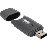 Sunpak SD-CR-BK Secure Digital Card Reader, Black