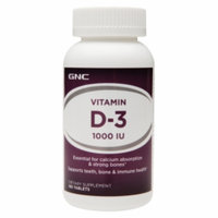 GNC Vitamin D-3 1000 IU, Tablets, 180 ea