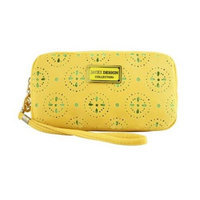 Jacki Design ABC38016YL Cosmopolitan Cosmetic Bag With Wristlet Yellow