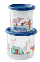 SugarBooger Good Lunch Large Snack Containers (Fox) - 2-pack