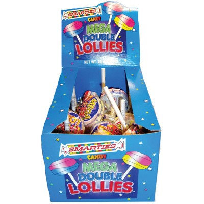 Smarties Mega Double Lollies, Box Of 24