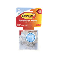 Command Clear Hooks, Holds 0.5 lbs