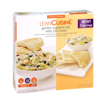 Lean Cuisine Garden Vegetable Dip with Pita Bread