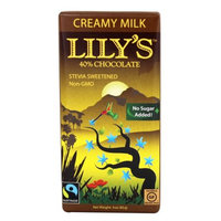 Lily's Creamy Milk Chocolate Bar with Stevia 3 oz