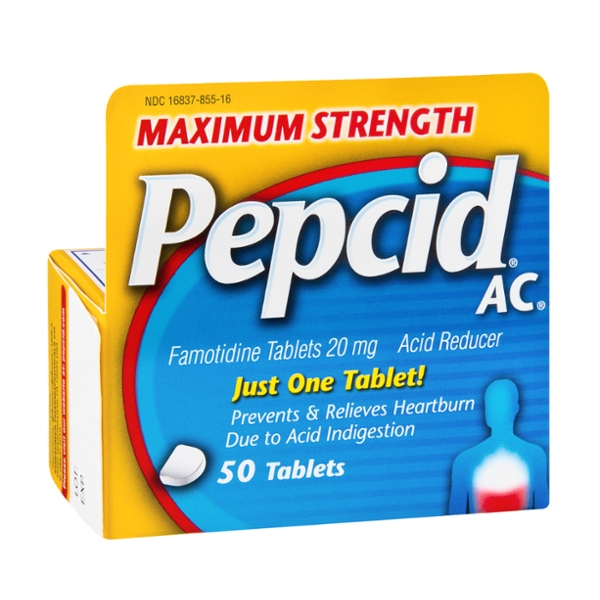 Pepcid AC Maximum Strength Heartburn Relief Tablets - 50 CT