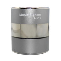 Insten INSTEN Premium Silver Various Ultra Portable Mini Speaker For iPhone iPad Laptop PC Cell Phone