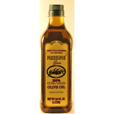 Massimo Gusto, Extra Virgin Olive Oil, 1 Liter Bottle (Pack of 2)