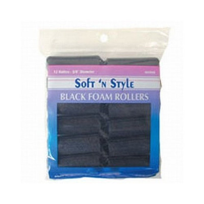 Soft 'n Style Medium Black Foam Roller (00405)