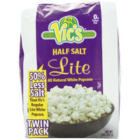 Vic's Popcorn Twin Packs Lite White Half Salt, 9 Ounce