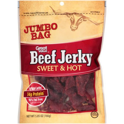 Wal-mart Stores, Inc. Great Value Sweet & Hot Beef Jerky, 5.85 oz