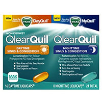 QlearQuil™ Daytime & Nighttime Sinus & Congestion Relief LiquiCaps™