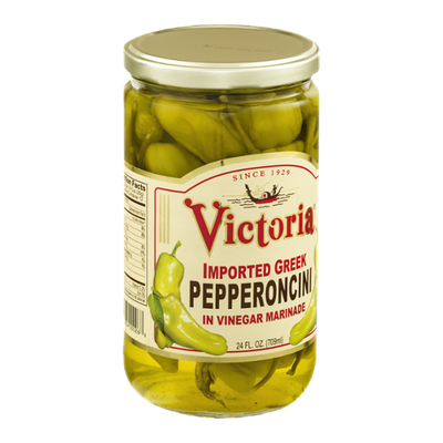 Victoria Imported Greek Pepperoncini In Vinegar Marinade