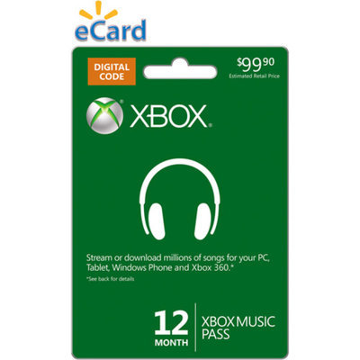 Microsoft Xbox 360 Xbox Music Pass 12 Month (Email Delivery)