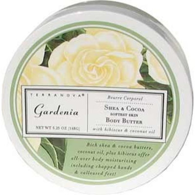 Terra Nova Terranova Gardenia Shea and Cocoa Body Butter, 0.56 Ounce