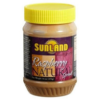 Sunland Raspberry Peanut Butter Spread (No Stir), 16-Ounce PET Jars (Pack of 6)