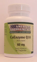 Coenzyme Q10 60 MG No Chinese Ingredients American Supplements 30 Caps