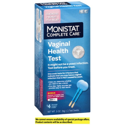 Monistat Complete Care Vaginal Health Test + Itch Relief, 2 ea