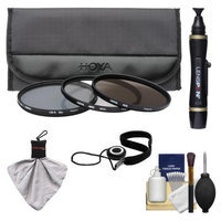 Hoya 62mm 3-Piece Digital Filter Set (HMC UV Ultraviolet, Circular Polarizer & ND8 Neutral Density) with Case + Cleaning Kit for Canon, Nikon, Sony, Olympus & Pentax Lenses
