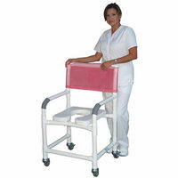 MJM International Bundle-14 Wide Deluxe Shower Chair with Open Front Soft Seat