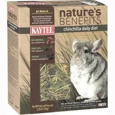 Kaytee Natures Benefits Pet Food Pet Type: Chinchilla, Size: 2.25 Pound