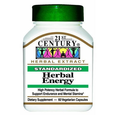 21st Century Herbal Energy Veg-Capsules, 60-Count