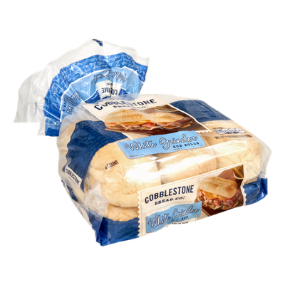 Cobblestone Bread Co. Sub Rolls White Grinder - 6 CT