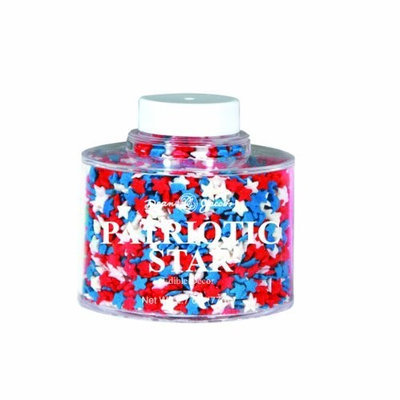Dean Jacob's Dean Jacobs Patriotic Stars Stacking Jar, 2.8-Ounce (Pack of 6)
