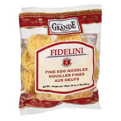 Grande Fidelini Fine Egg Noodles