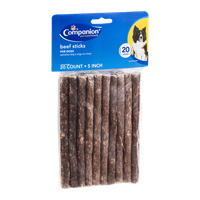Companion Beef Sticks For Dogs 5 Inch - 20 CT