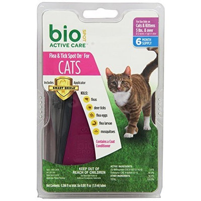 Bio Spot Defense Flea and Tick Spot on for Cats 5-Pound and Over